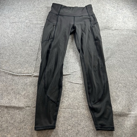 Athleta Pants - ATHLETA Rainier 7/8 Tight Women's XS Workout Run Winter Black Pockets